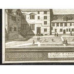 Gravure de 1707 - Le collège de S. Mary-Hall à Oxford - 4