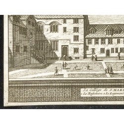 Gravure de 1707 - Le collège de S. Mary-Hall à Oxford - 4