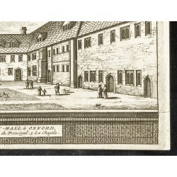 Gravure de 1707 - Le collège de S. Mary-Hall à Oxford - 5