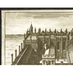 Gravure de 1707 - All Souls College - Université d'Oxford - 2