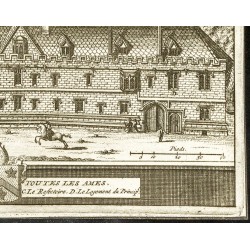 Gravure de 1707 - All Souls College - Université d'Oxford - 5