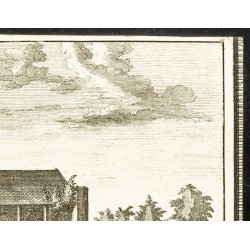 Gravure de 1707 - Cathédrale de Dunkeld en Écosse - 3