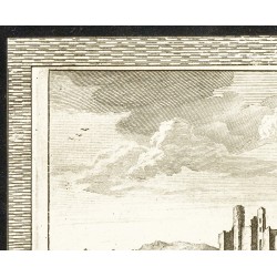 Gravure de 1707 - Vue du château de Bothwell - 2