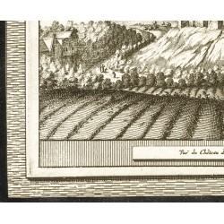 Gravure de 1707 - Vue du château de Bothwell - 4