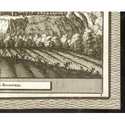 Gravure de 1707 - Vue du château de Bothwell - 5