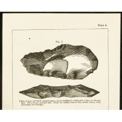 Gravure de 1873 - Gravure de pierres taillées du Wyoming - 2