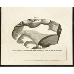 Gravure de 1873 - Gravure de pierres taillées du Wyoming - 3