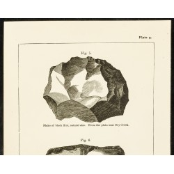 Gravure de 1873 - Gravure de pierres taillées - 2