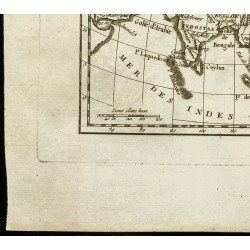 Gravure de 1823 - Carte ancienne de l'Asie - 4