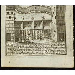 Gravure de 1763 - Vue de la ville de Cahors sous Jules César - 3