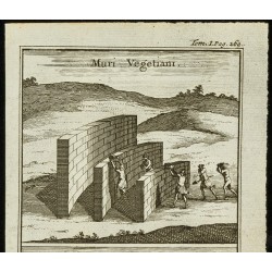 Gravure de 1763 - Murus gallicus et Muri Vegetiani - 2
