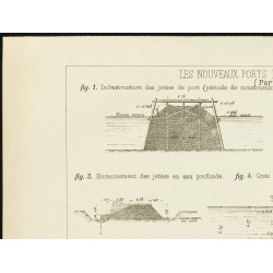 Gravure de 1892 - Plan du port de Marioupol - 2