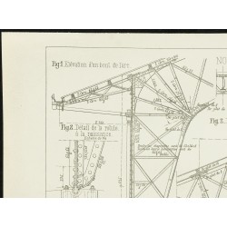 Gravure de 1891 - Plan ancien des halles de la Plata - 2