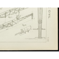 Gravure de 1891 - Plan ancien des halles de la Plata - 5