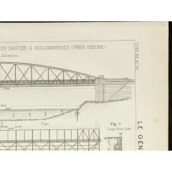 Gravure de 1892 - Pont de François-Joseph à Heiligenstadt - 3