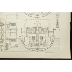 Gravure de 1892 - Drague du port de New-York - 5