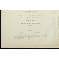 Gravure de 1892 - Appareils de compression d'air - 4