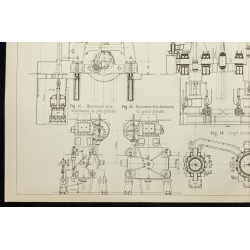 Gravure de 1892 - Machine à compression d'air - 4