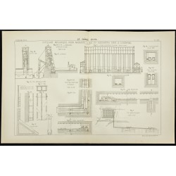 Gravure de 1892 - Alexandra Dock à Liverpool - 1