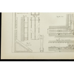 Gravure de 1892 - Alexandra Dock à Liverpool - 4