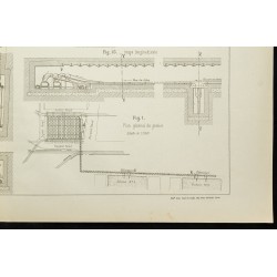 Gravure de 1892 - Alexandra Dock à Liverpool - 5