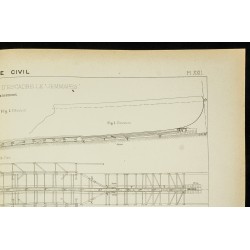 Gravure de 1892 - Lancement du cuirassé le Jemmapes - 3