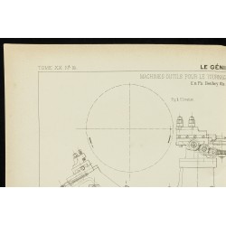 Gravure de 1892 - Tournage automatique des bandages de roues - 2