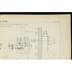 Gravure de 1892 - Tournage automatique des bandages de roues - 3