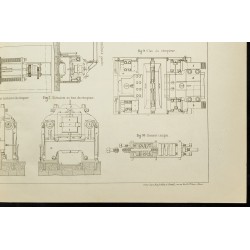 Gravure de 1887 - Machine à essayer les métaux - 5