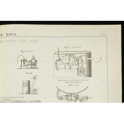 Gravure de 1888 - Carte de Ailsa Craig et Phare - 3