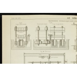 Gravure de 1888 - Machinerie de la construction du pont du Forth - 2