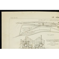 Gravure de 1888 - Ballastière de Chailloué - 2