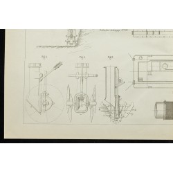 Gravure de 1888 - Drague par succion - 4