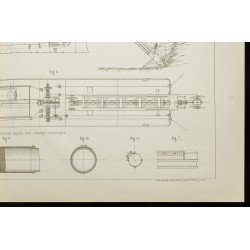 Gravure de 1888 - Drague par succion - 5