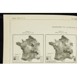 Gravure de 1890 - Recensement et statistique financière des usines - 2