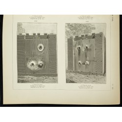 Gravure de 1891 - Plaques de blindage - 3