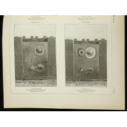 Gravure de 1891 - Plaques de blindage - 3