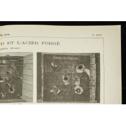 Gravure de 1891 - Perforation de plaque de Blindage - 3