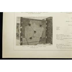 Gravure de 1891 - Perforation de plaque de Blindage - 4