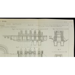 Gravure de 1892 - Ascenseurs à bateaux - 3