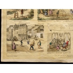 Gravure de 1853 - Mouvement et repos (Lithographie) - 4