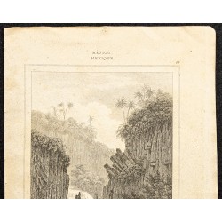 Gravure de 1863 - Vue de la cascade de Regla - 2