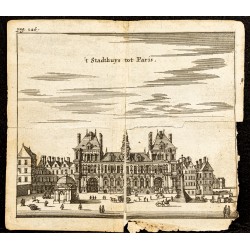 Gravure de 1661 - Hôtel de ville de Paris - 1