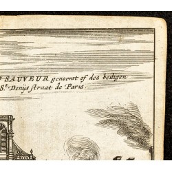 Gravure de 1661 - Vue de l'église Saint-Sauveur - 3