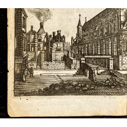 Gravure de 1661 - Vue de l'église Saint-Sauveur - 4