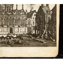 Gravure de 1661 - Vue de l'église Saint-Sauveur - 5