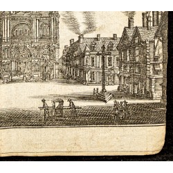 Gravure de 1661 - Façade de l'église Saint-Eustache - 5