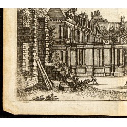 Gravure de 1661 - Vue de l'Hôtel de Luynes - 4