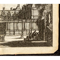 Gravure de 1661 - Vue de l'Hôtel de Luynes - 5
