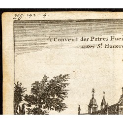 Gravure de 1661 - Vue du Couvent des Feuillants - 2